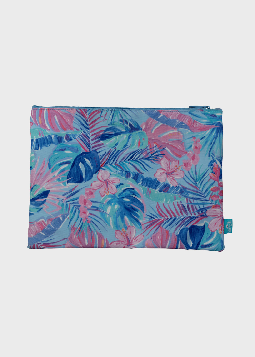 A4 Twin Zip Pencil Case - Tropicana