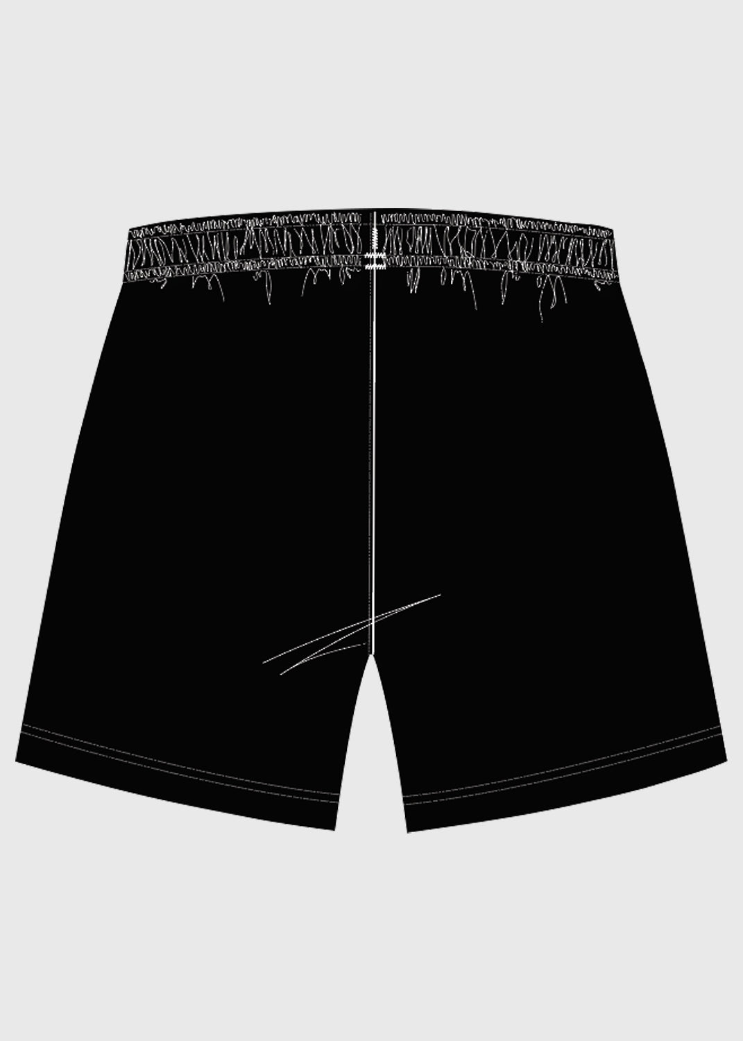 Short Sport Unisex Stretch M/F Black