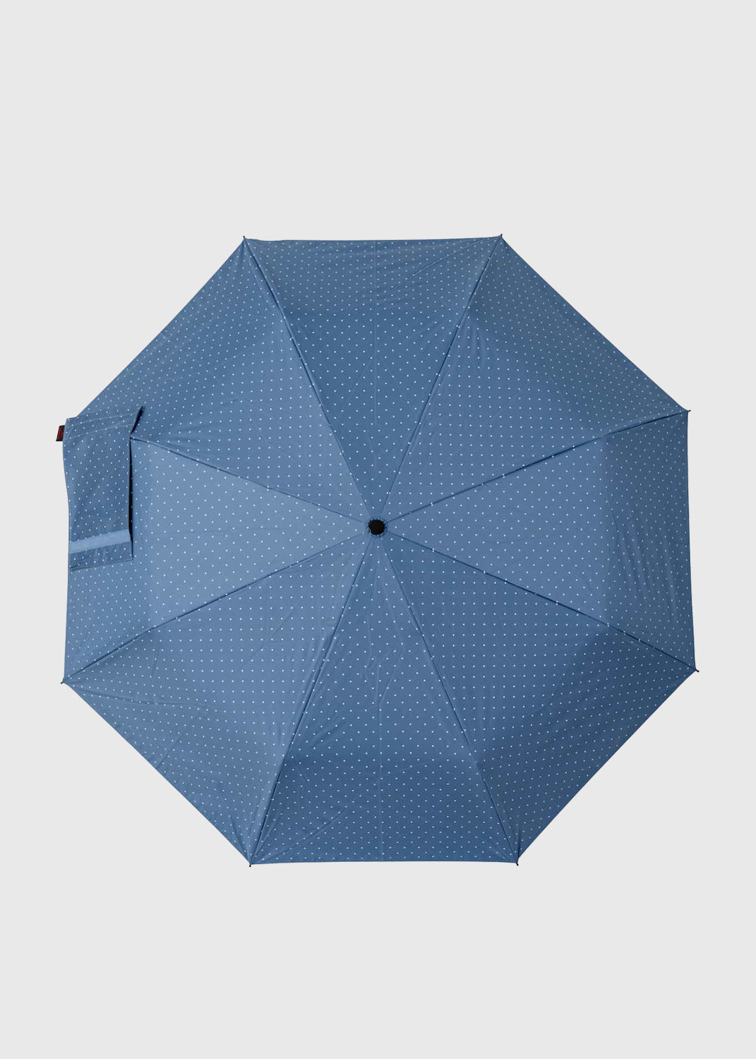 Mackenzie Folding Umbrella - Blue Polka Dots