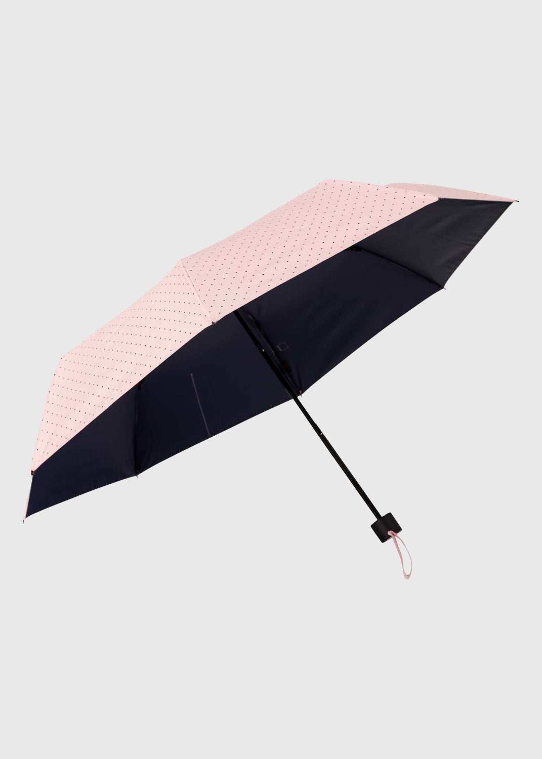Mackenzie Folding Umbrella - Pink Polka Dots