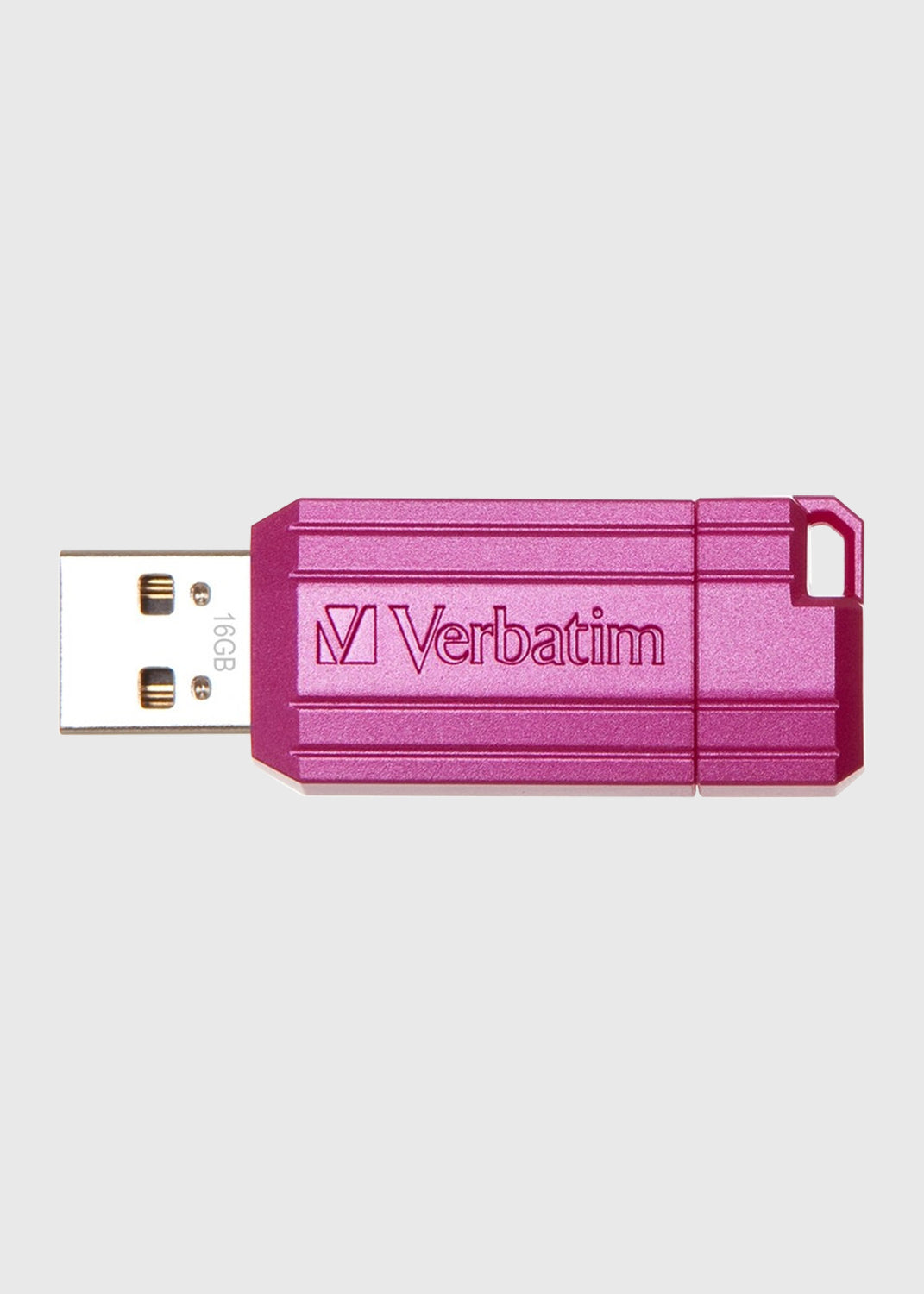 Store'N'Go Pinstripe USB Drive 16GB - Pink