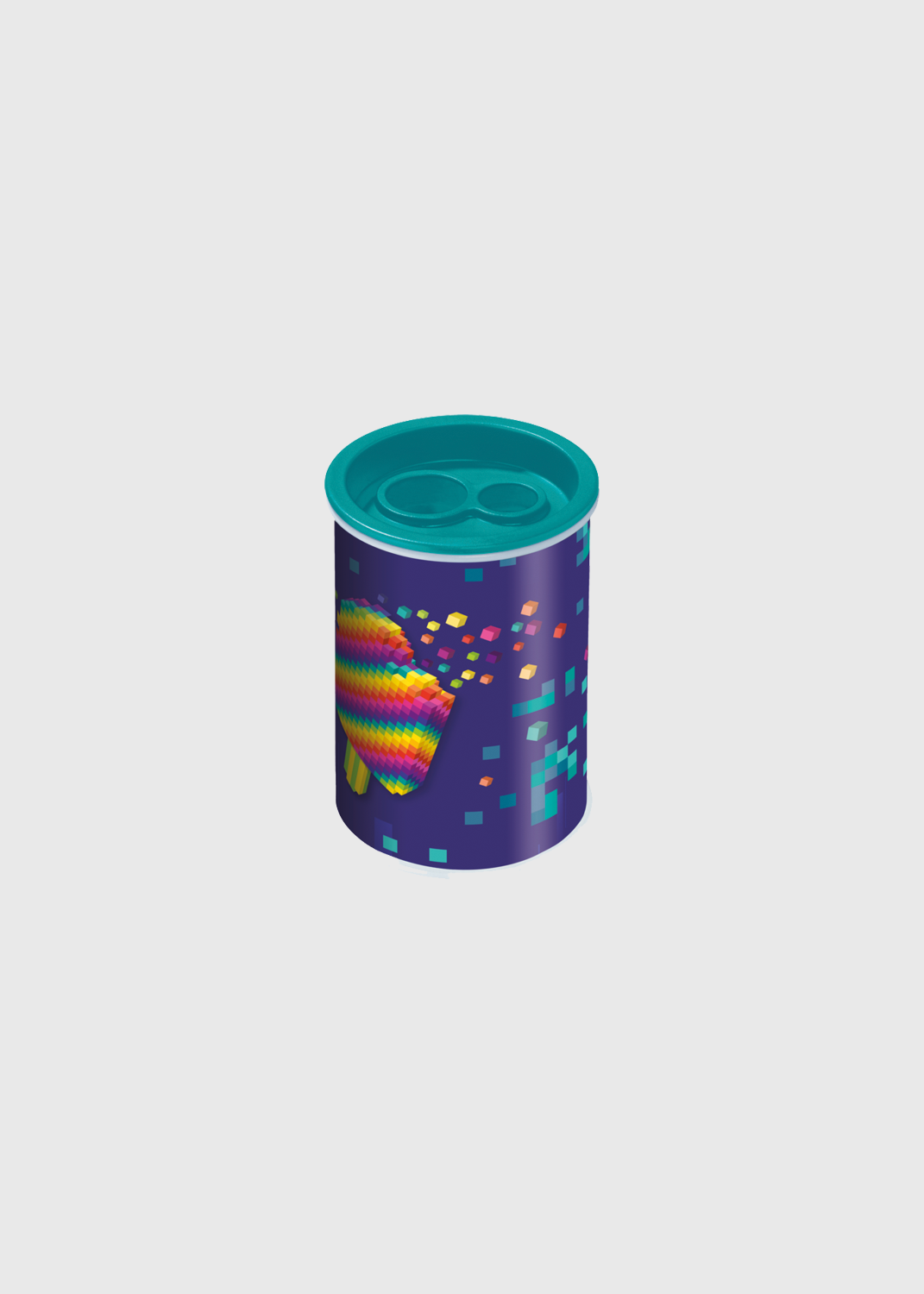 Pixel Party 2-Hole Tub Pencil Sharpener