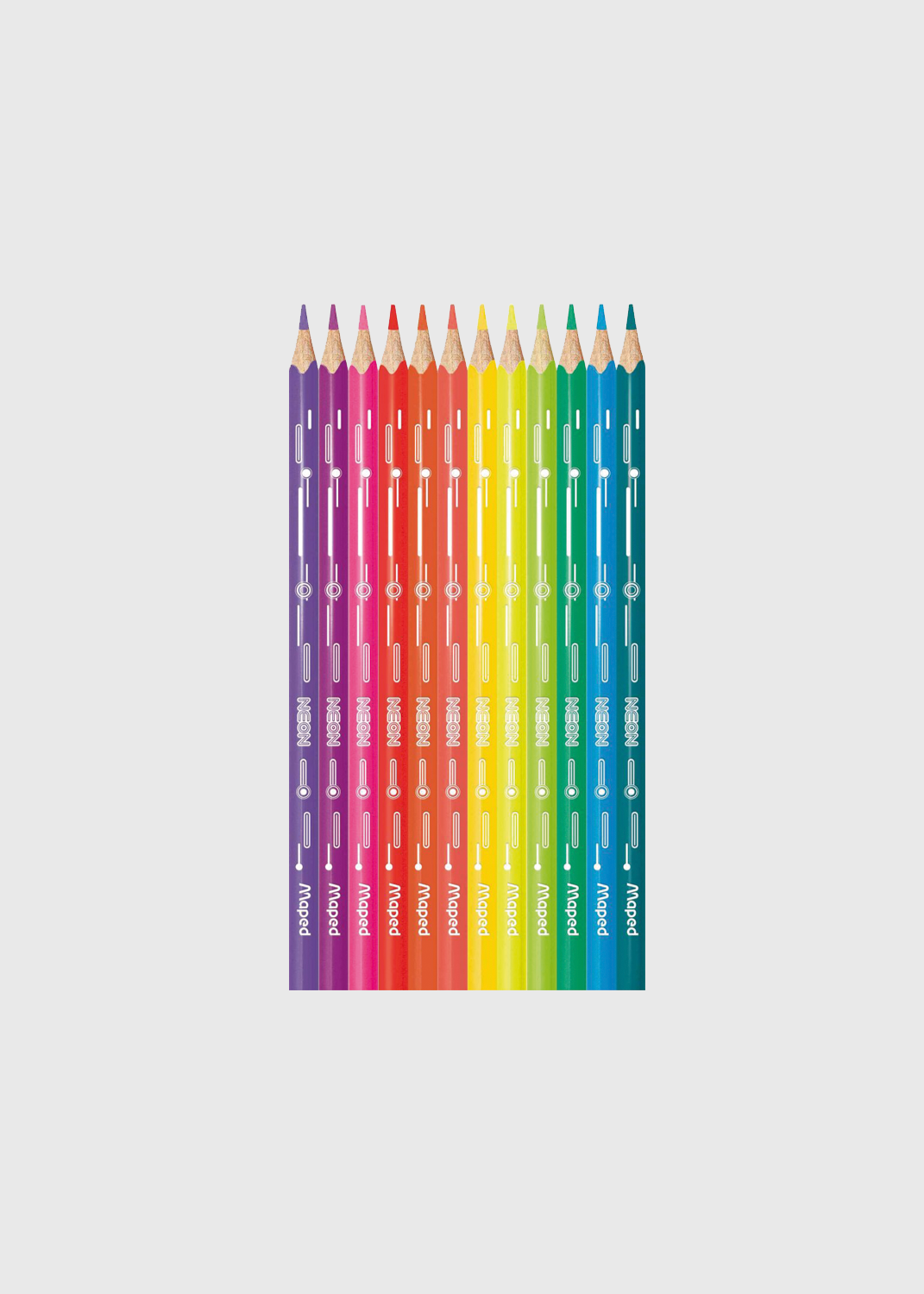 Neon Colouring Pencils - 12 Pack