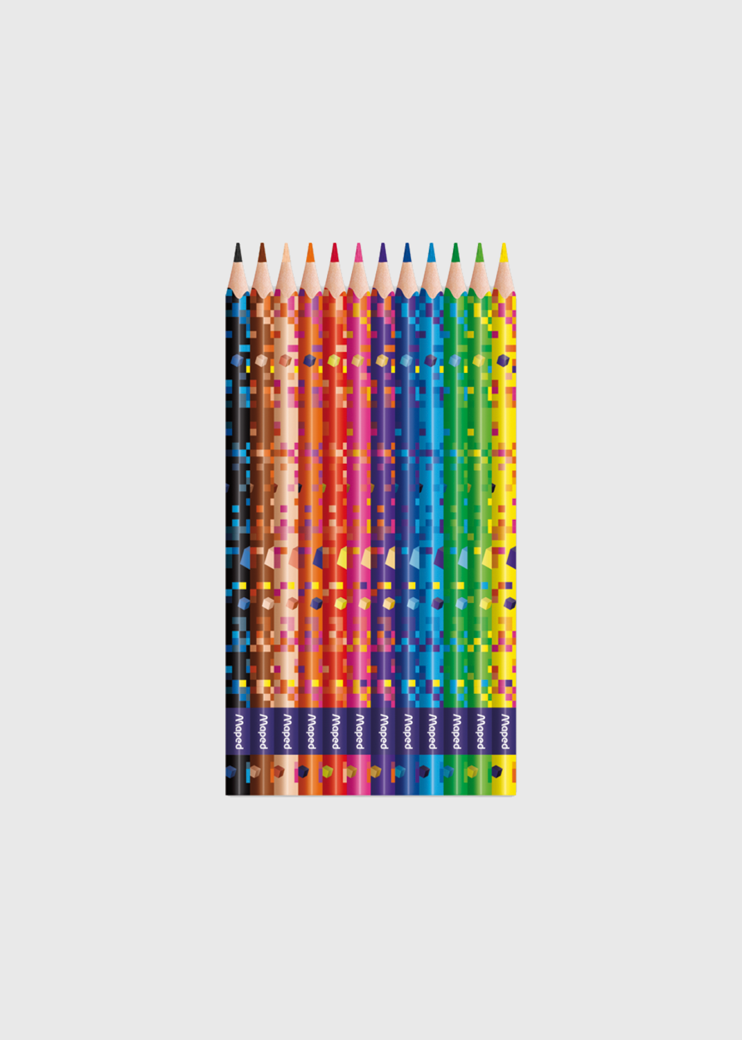 Pixel Party Coloured Pencils - 12 Pack