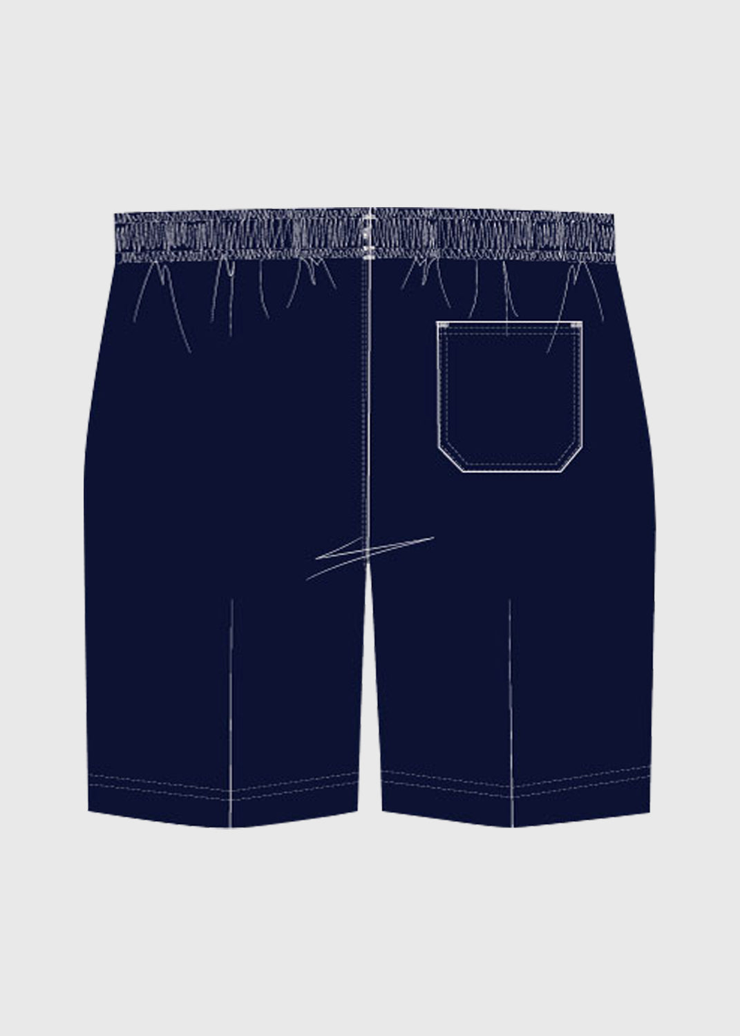 Short Formal Girls Navy