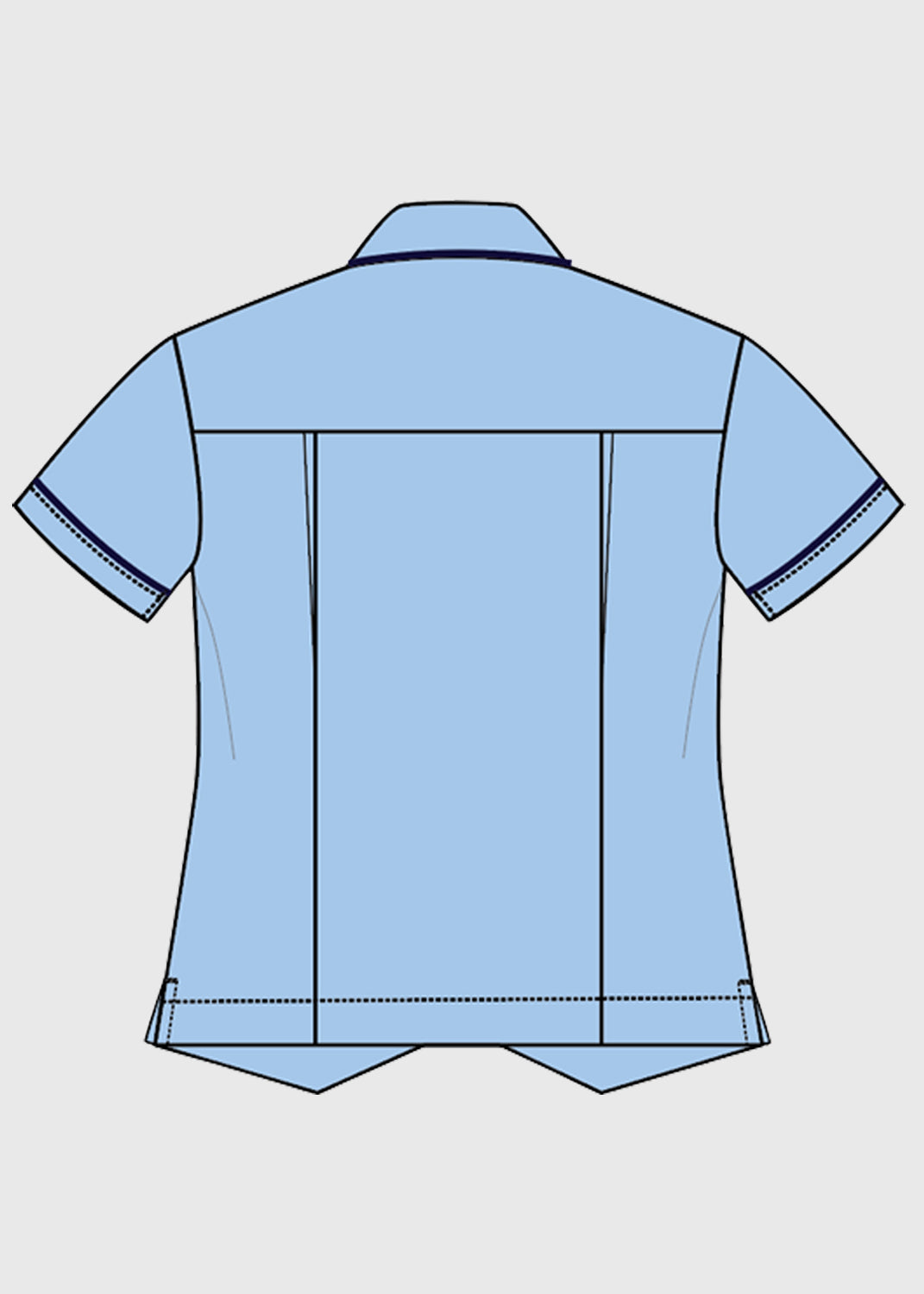 S/S Blouse Blue