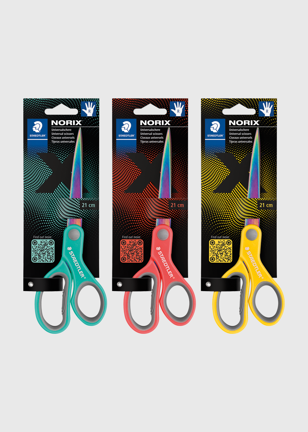 Norix 21cm Scissors - Assorted Colours