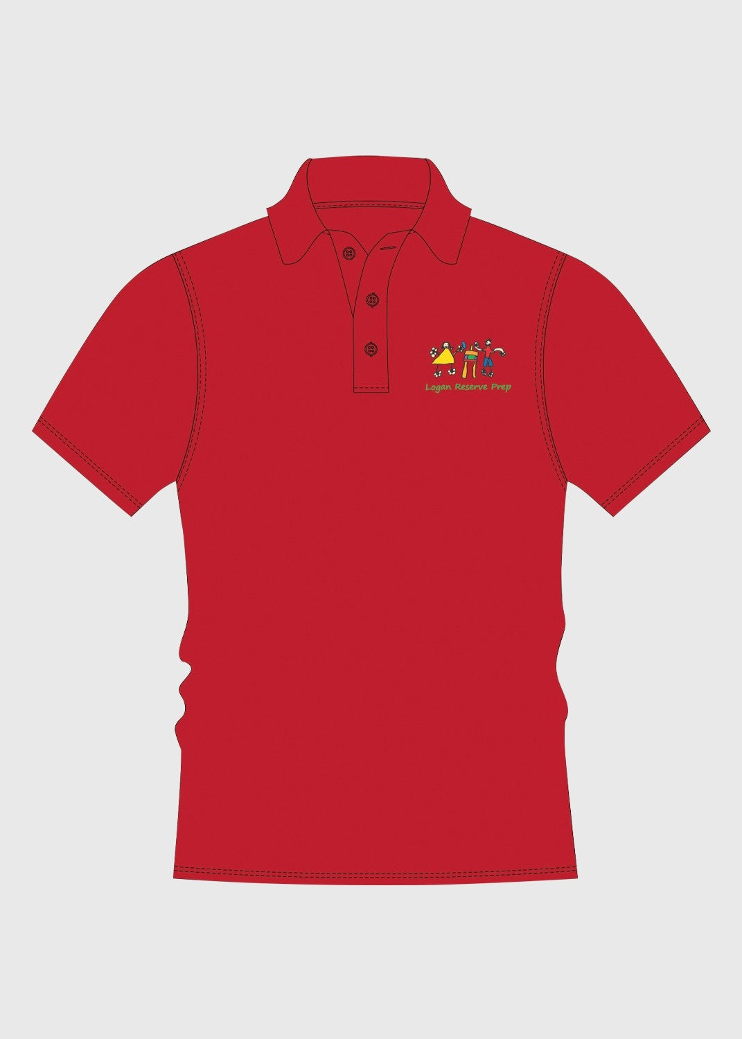Prep Polo - Red