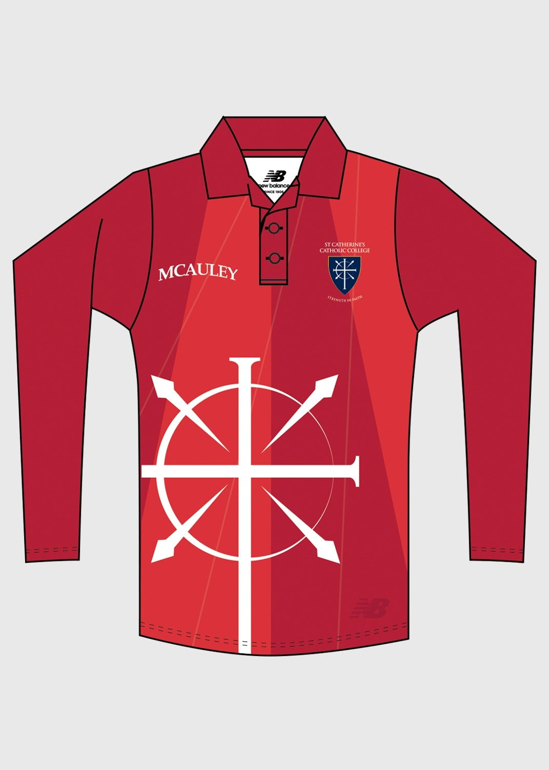 Polo House L/S Red MCAULEY