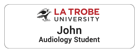 LTU Name Badge - Audiology Student