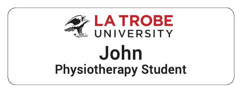 LTU Name Badge - Physiotherapy Student