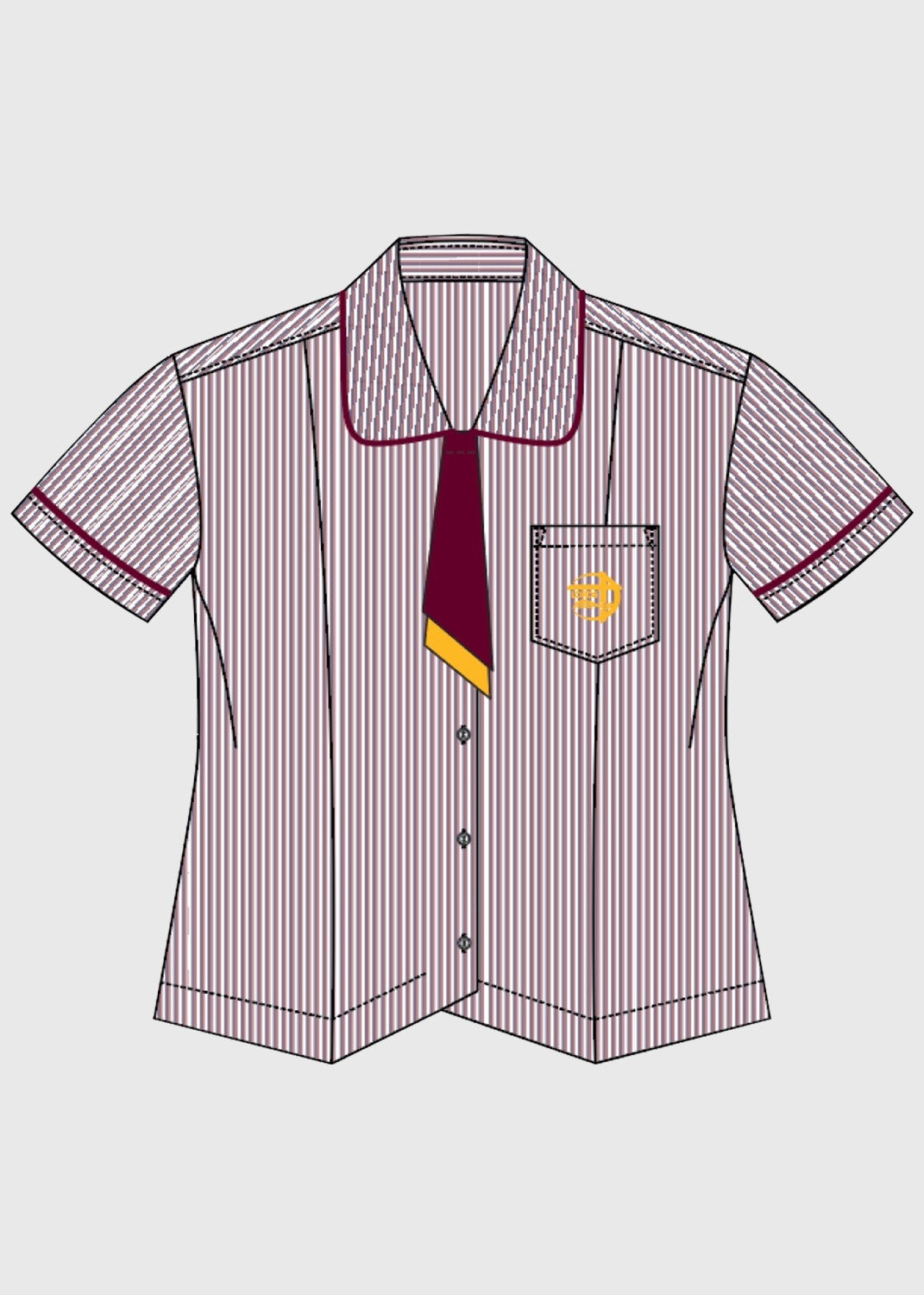 Blouse Stripe Middle