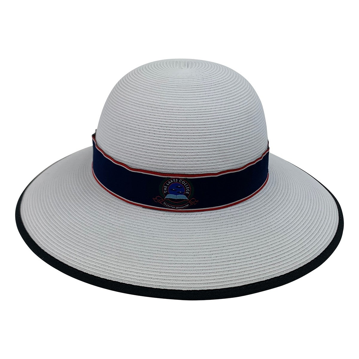 Hat Formal White with navy band