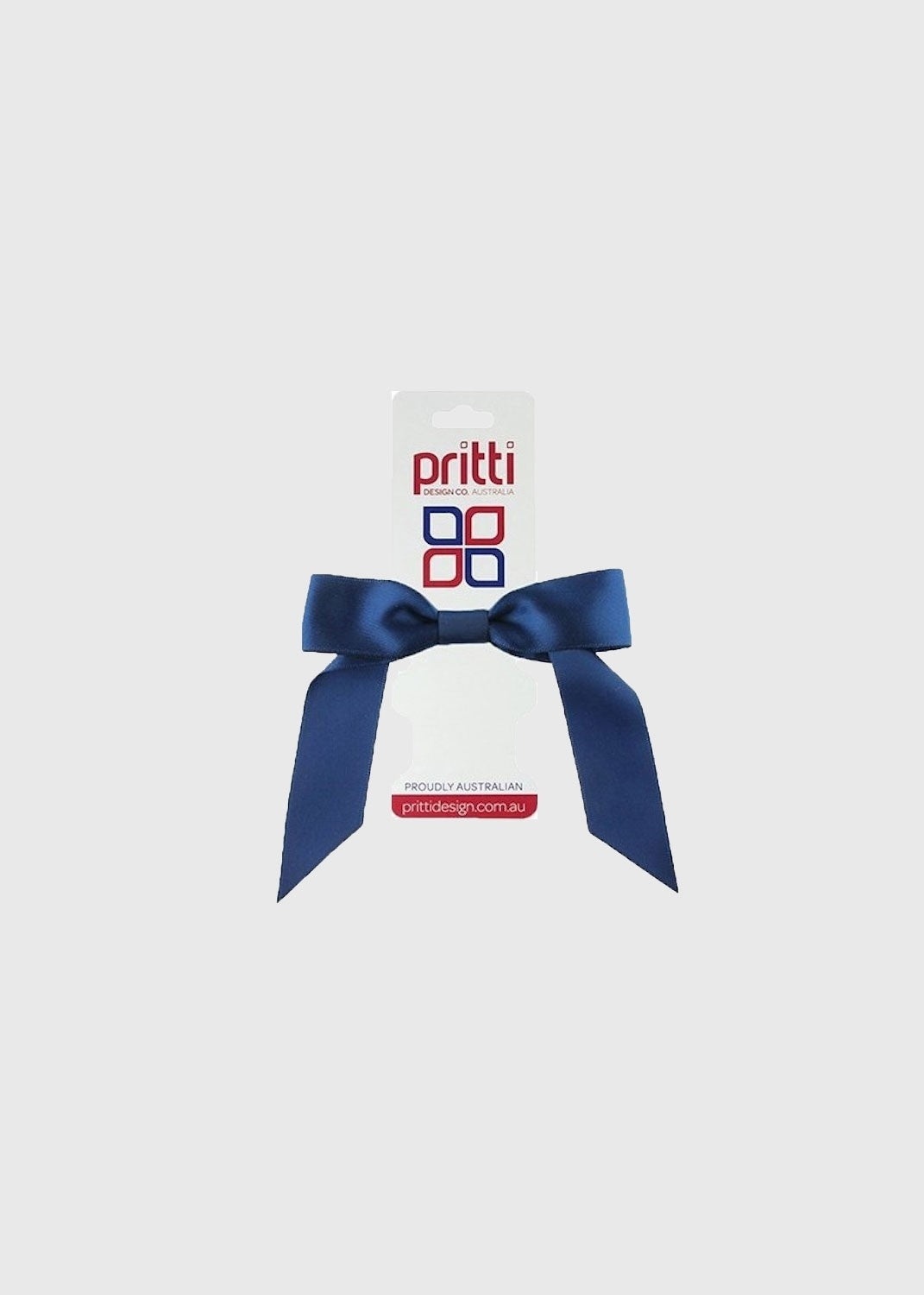 Large Pony Bow Navy