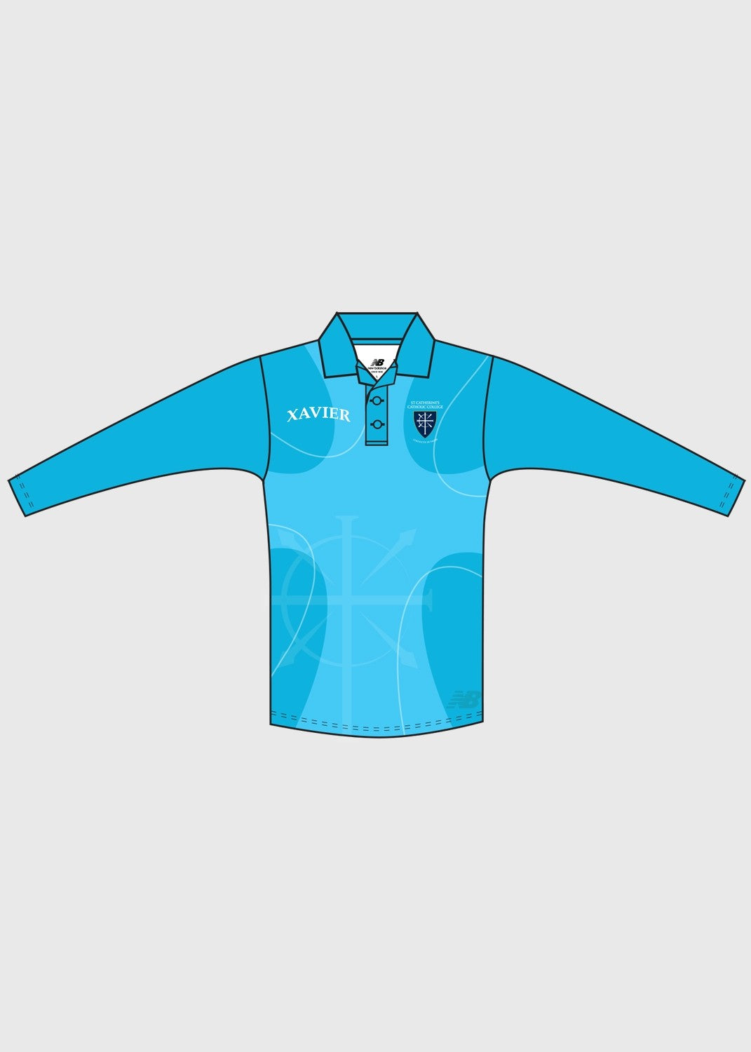 Polo House L/S Blue XAVIER