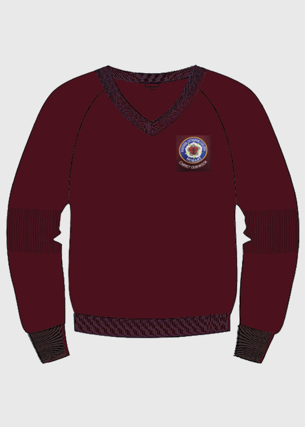 Jumper Pullover Wool/Nylon Maroon