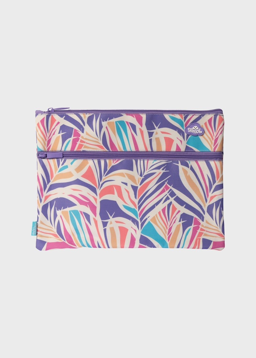 A4 Twin Zip Pencil Case - Paradise Palms