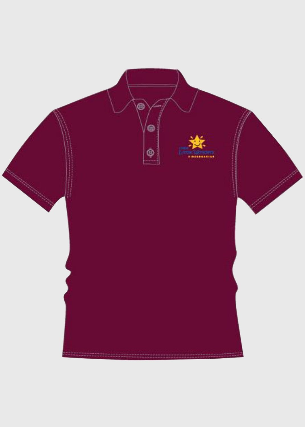 Polo Burgundy Kindy