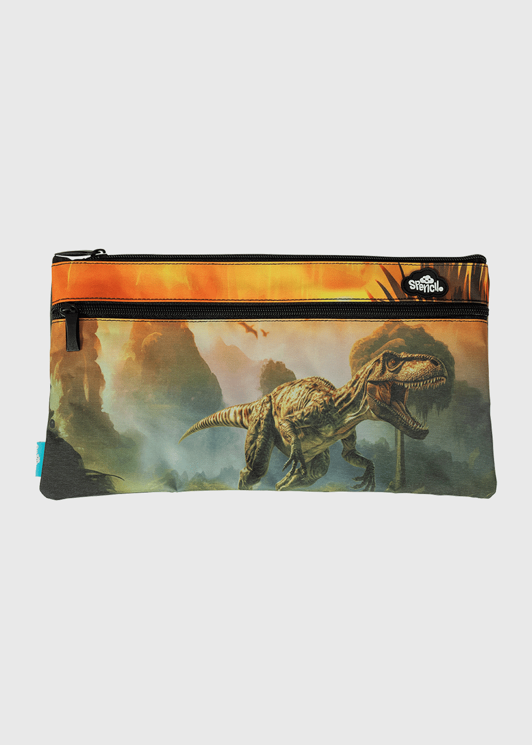 Twin Zip Pencil Case - Jurassic Kingdom