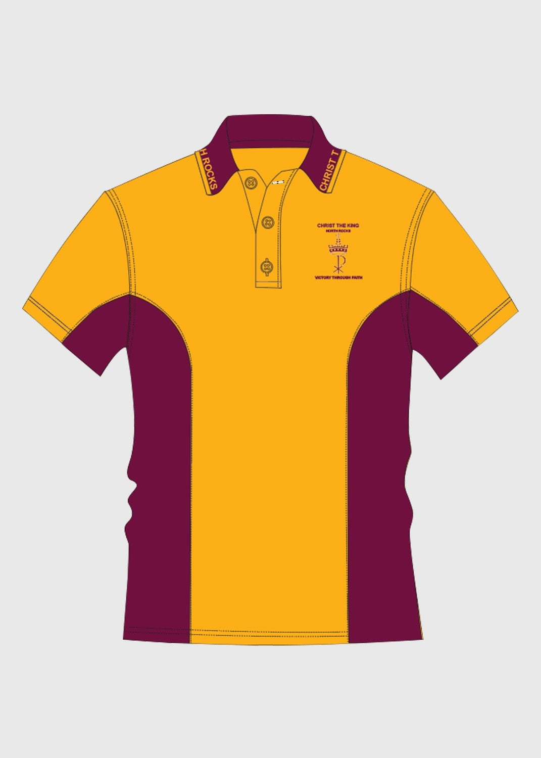 Polo Sports Yellow/Maroon S/S