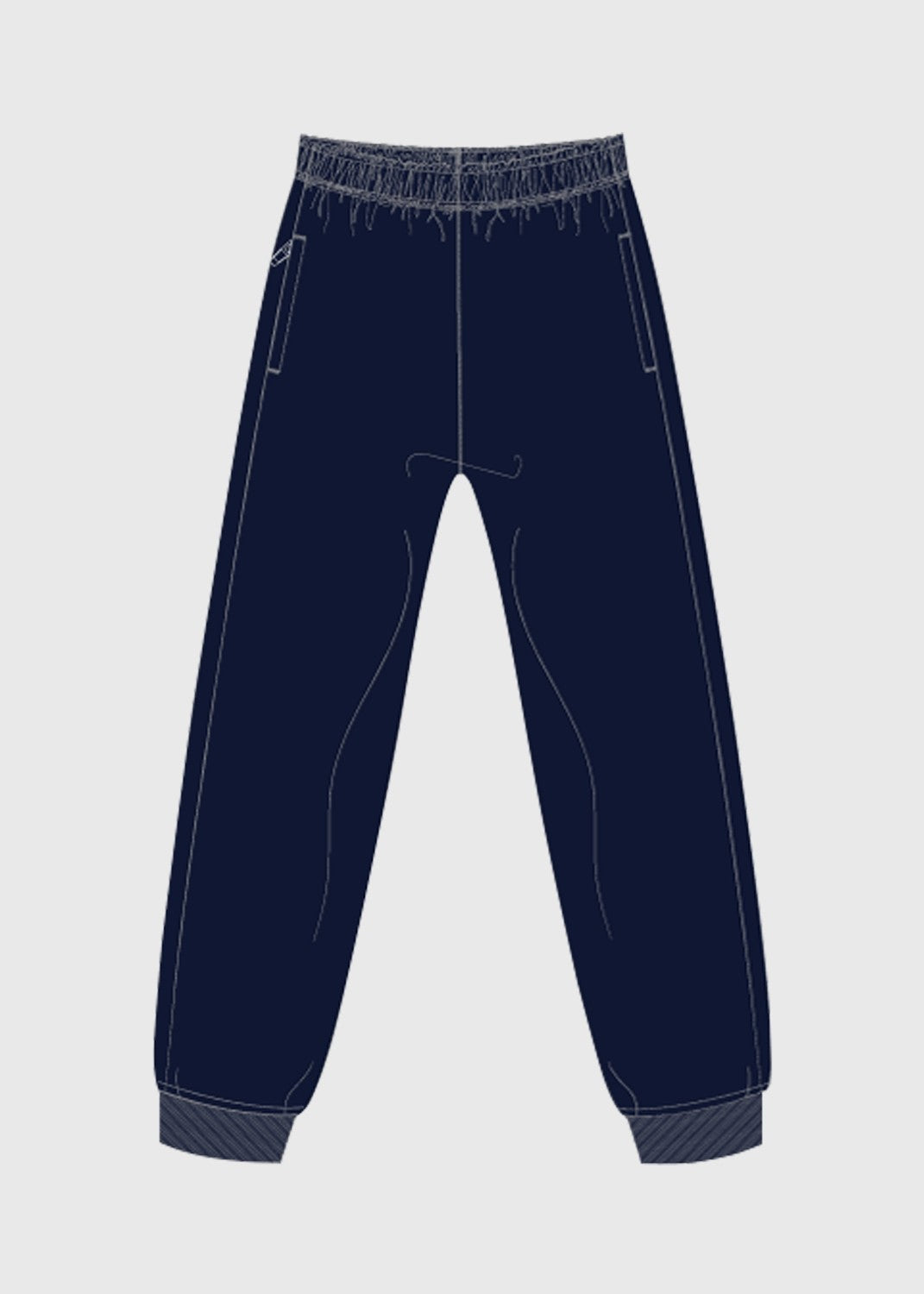.edu Essentials Fleece Pants Cuff Hem- Ink Navy