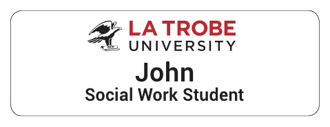 LTU Name Badge - Social Work Student