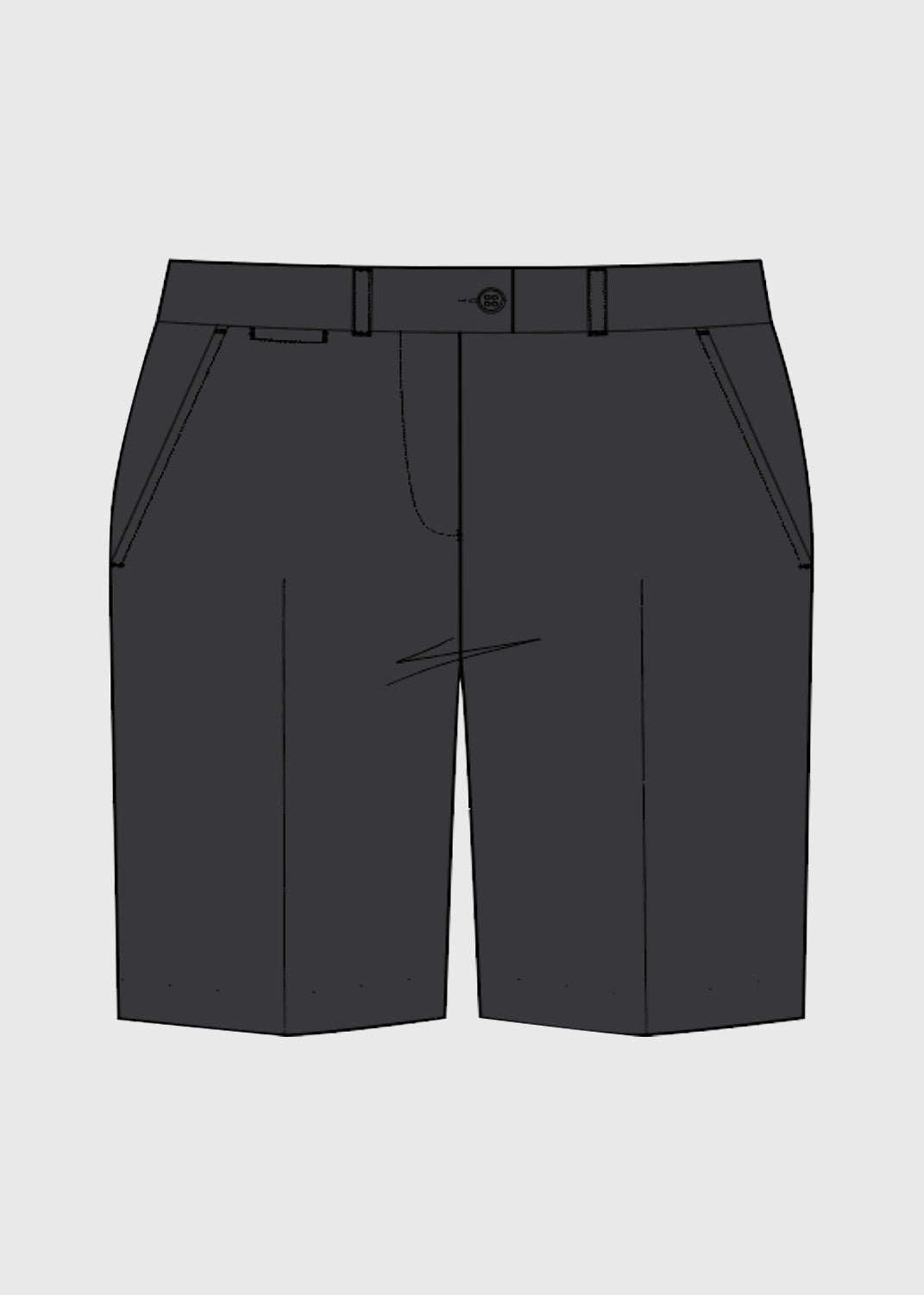 Short Formal Girls Charcoal