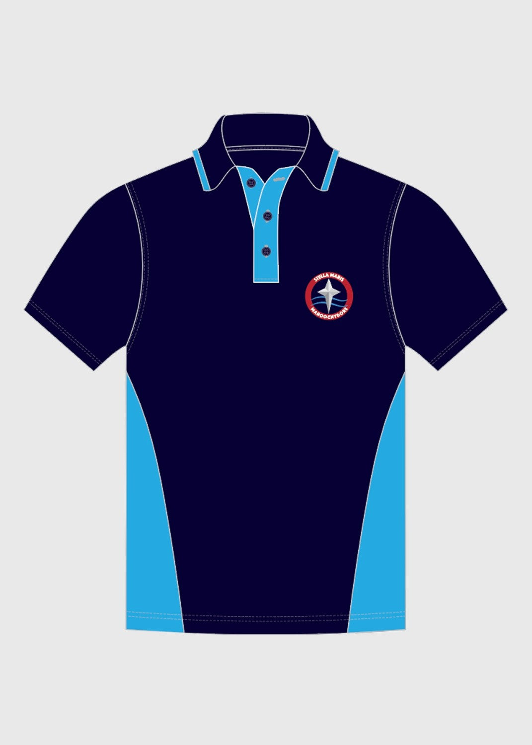 Polo Primary Navy Sky Blue