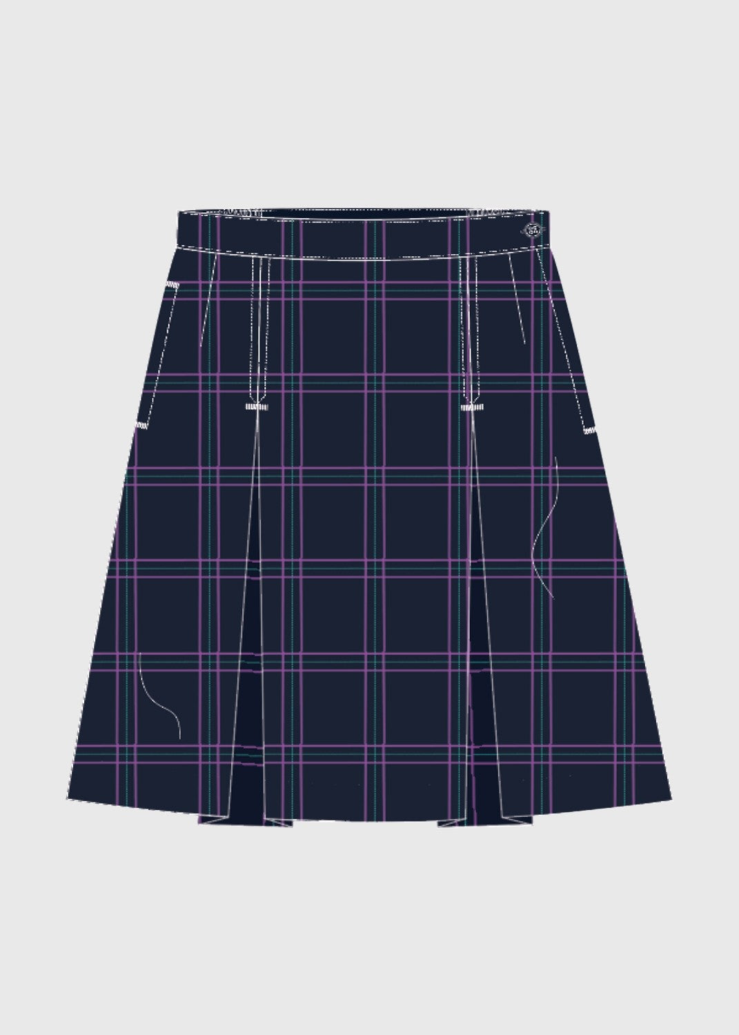 Skirt Girls Check