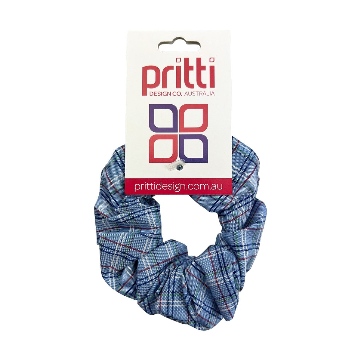 Scrunchie -large Mackay Christian College JNR Check