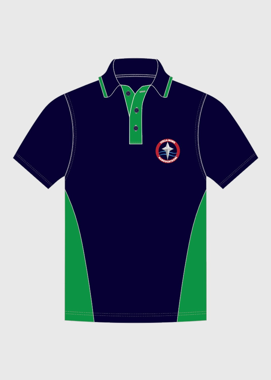 Polo Primary Navy Green