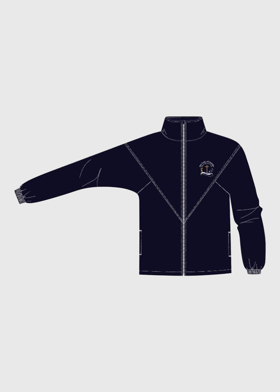 Jacket Navy Microfibre