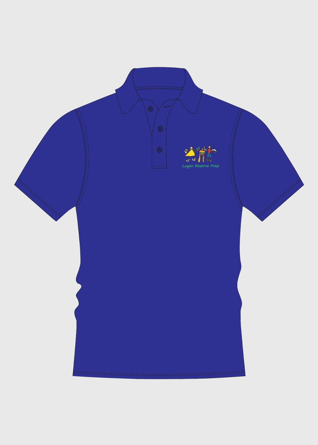 Prep Polo - Blue