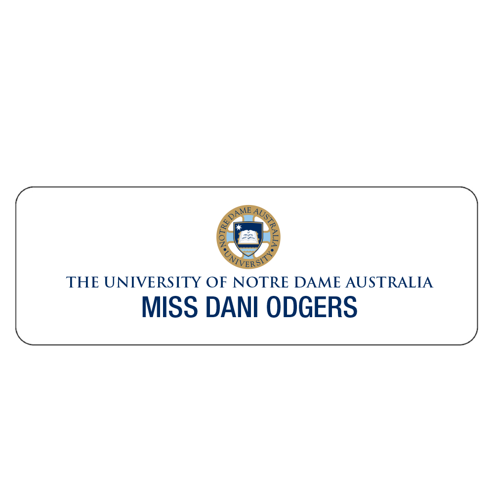 UOND Name Badge - Staff Badge Blue Crest
