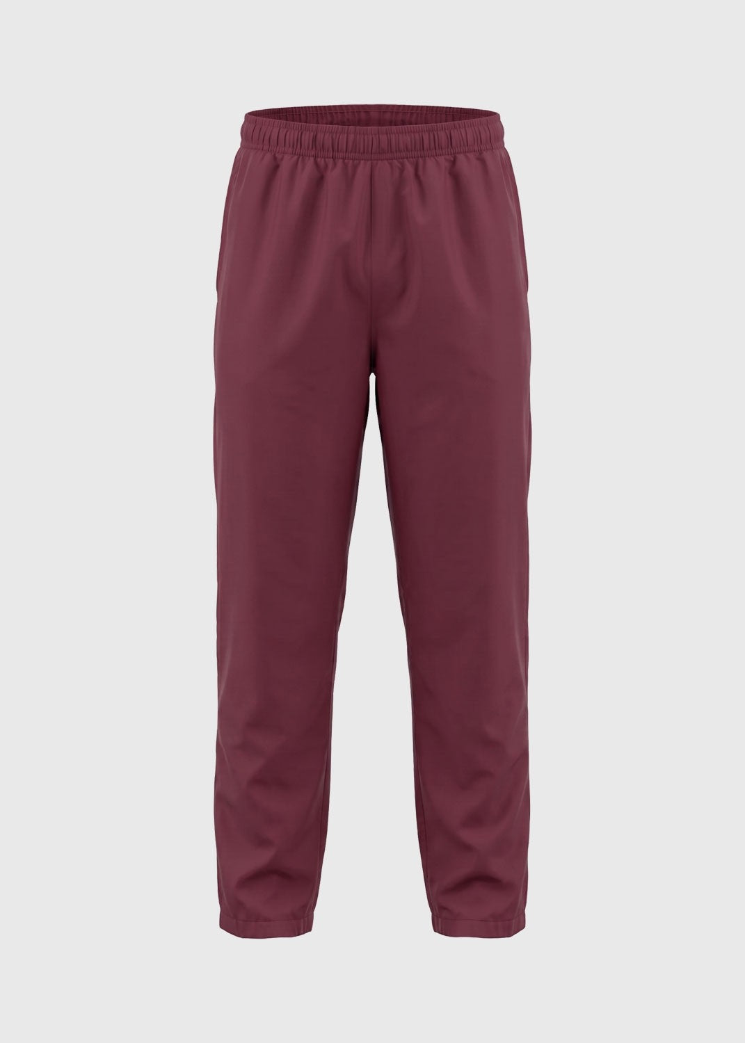 .edu Essentials Track Pants Straight Leg w Welt Pocket Maroon