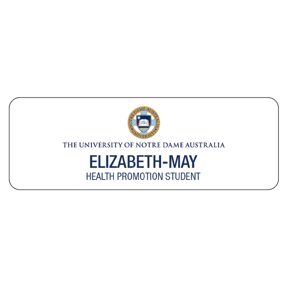 UOND Name Badge - Health Promotion Student