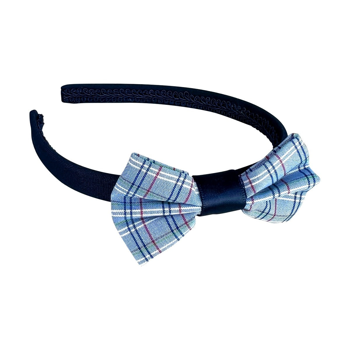 Hairband Narrow w Bow Mackay Christian College JNR Check