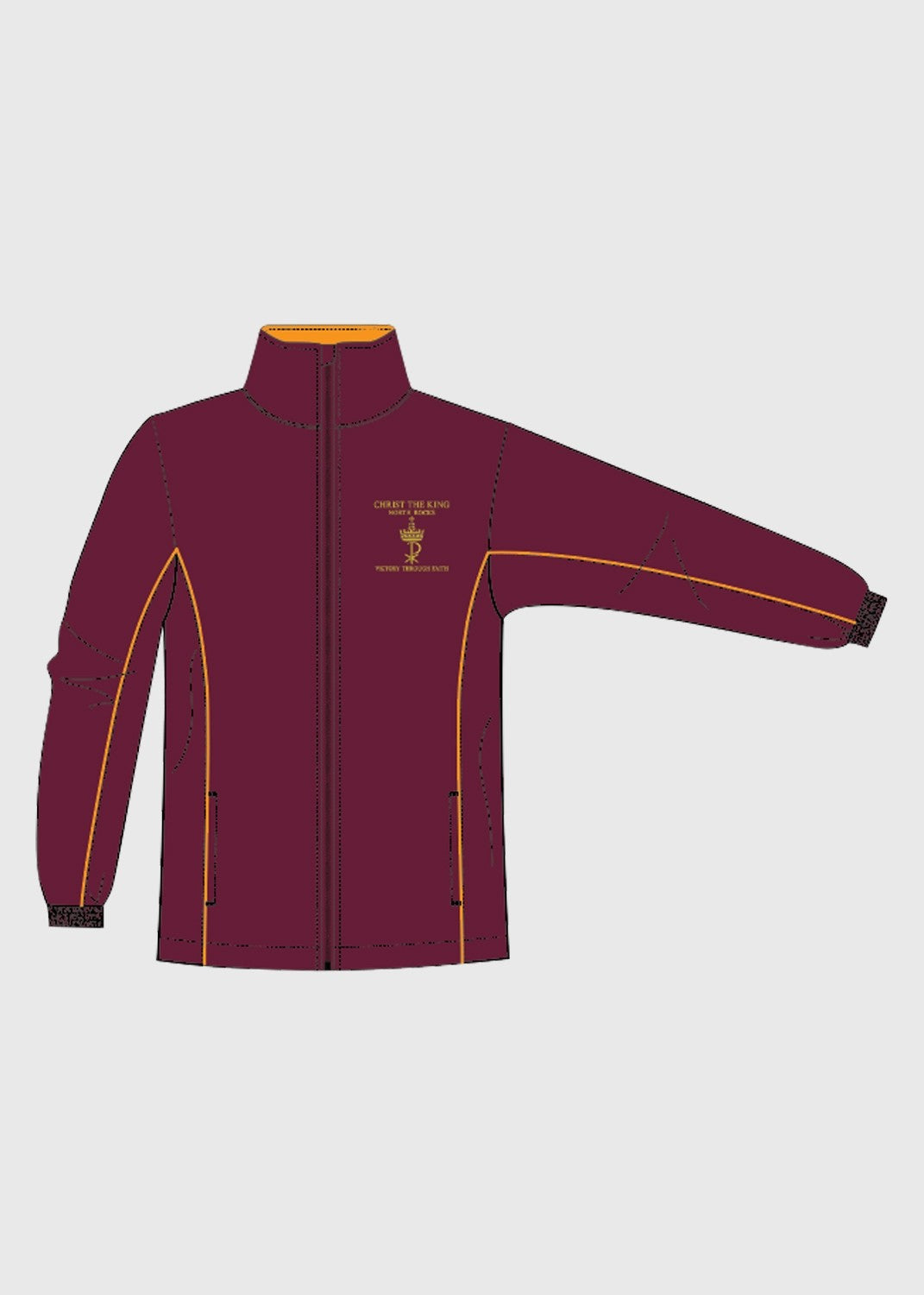 Jacket Track M/F Maroon