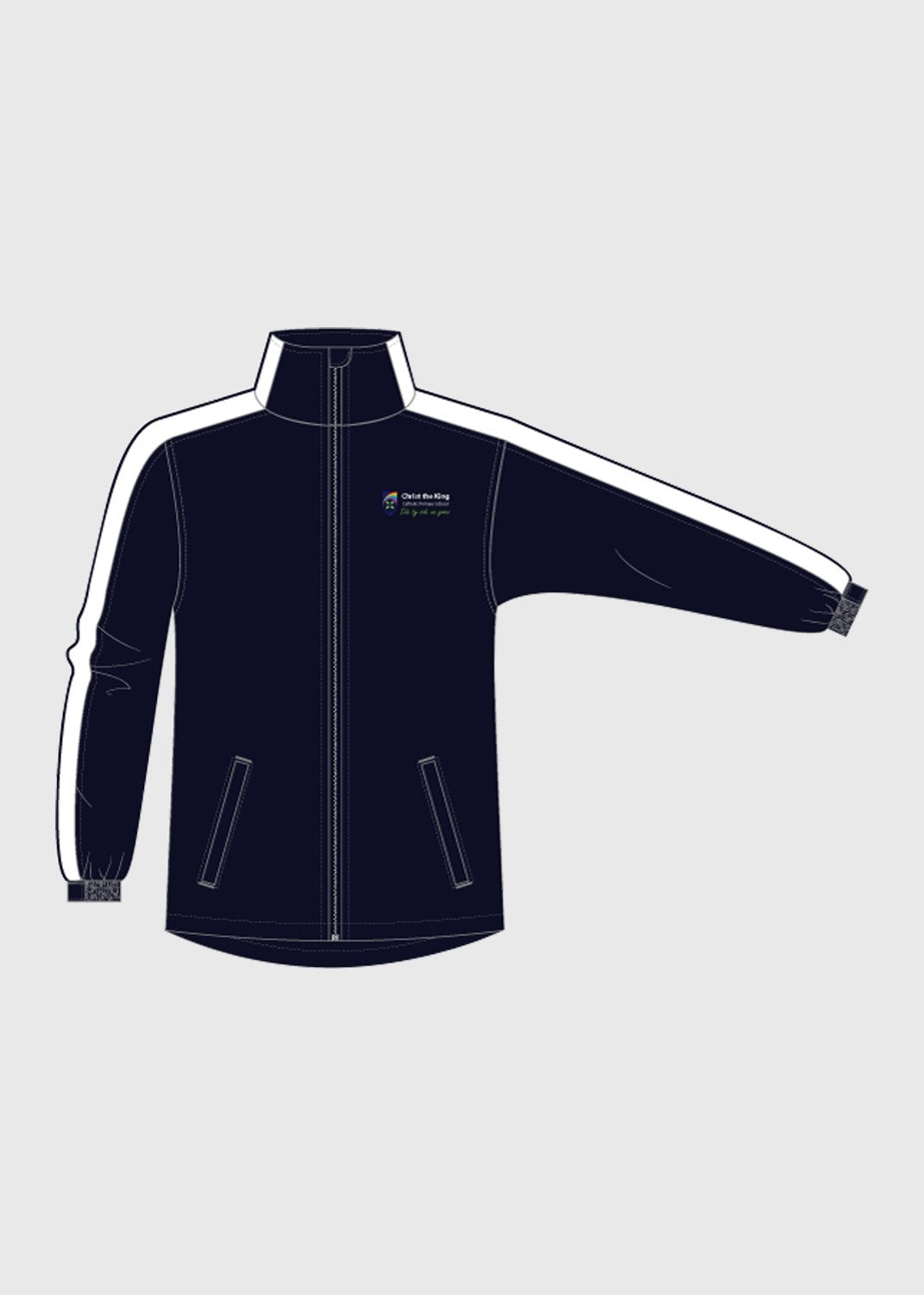 Jacket Track Navy/White