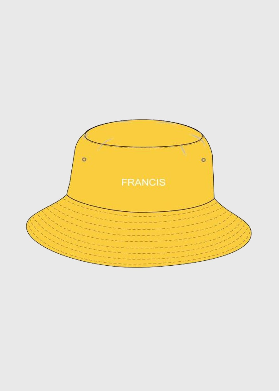 Bucket Hat Reversible Yellow