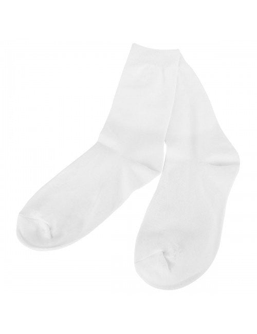 Sock White Straight