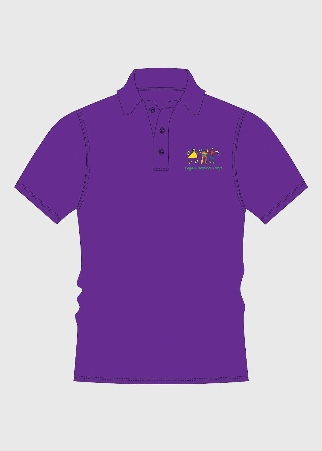 Prep Polo - Purple