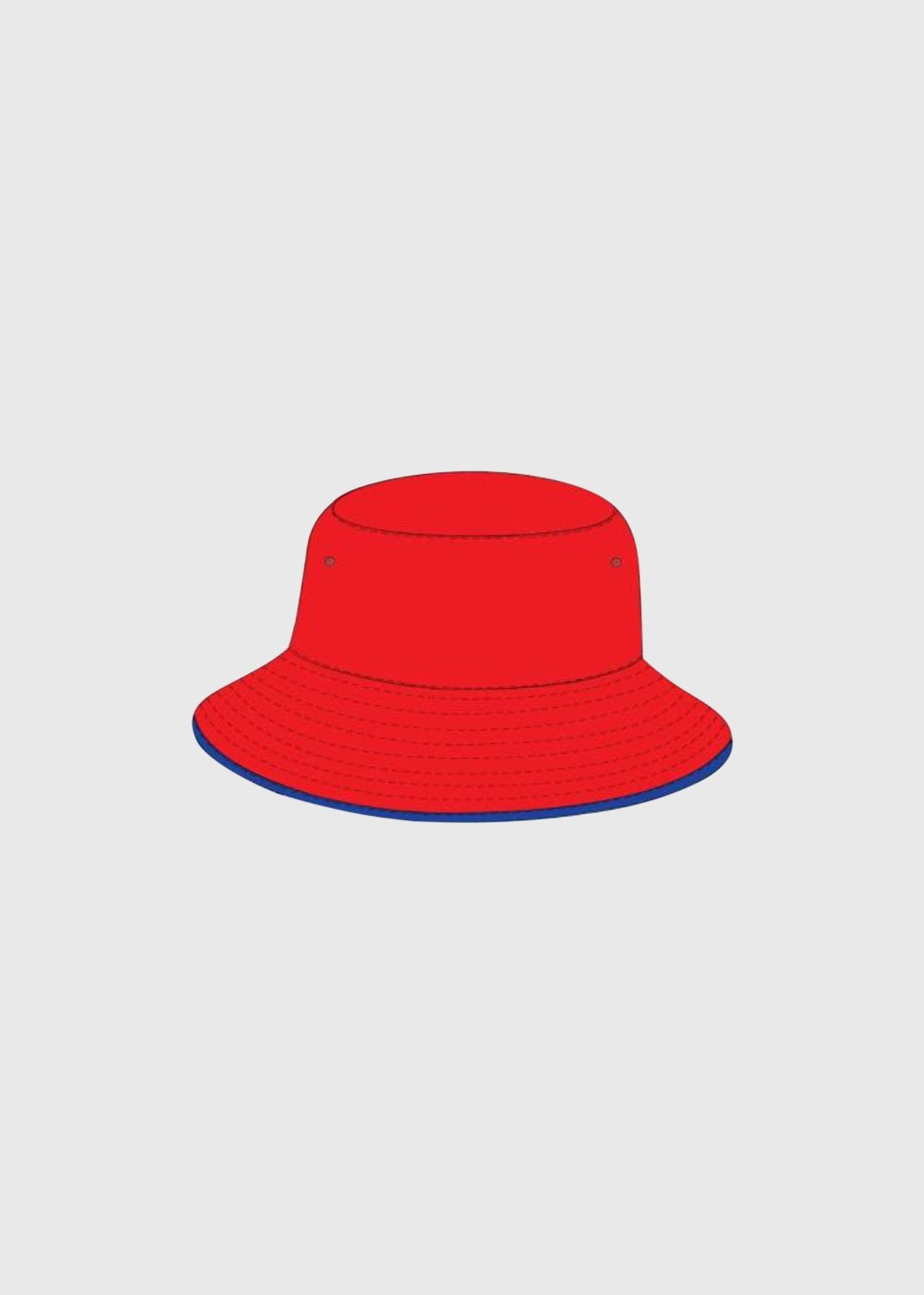 Hat Bucket House Royal & Red PENOLA