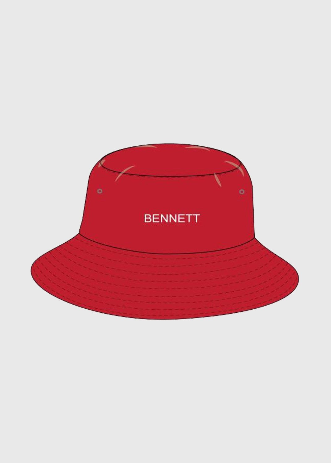 Bucket Hat Reversible Red