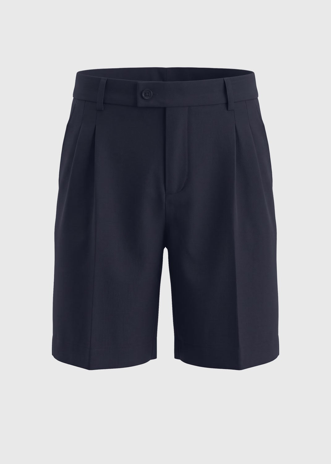Short Formal Twin Pleat Senior Exp Navy