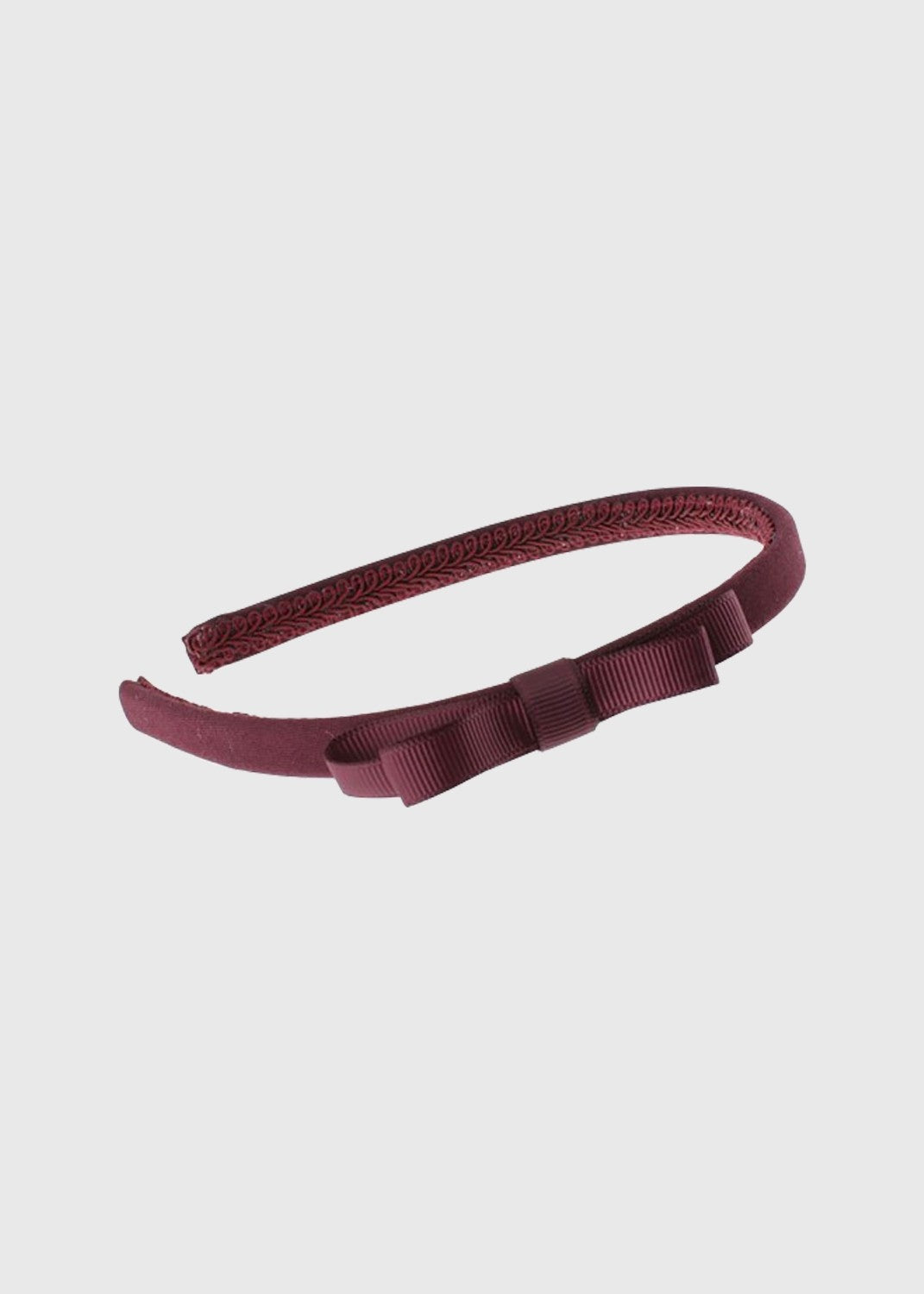 Headband with Bow Maroon