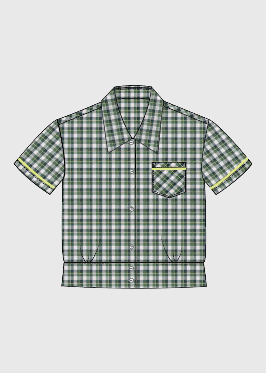 Blouse S/S Check