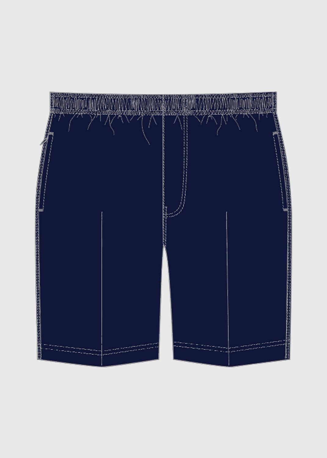 .edu Essentials Short Formal Boys Full Elastic Waist Sapphire