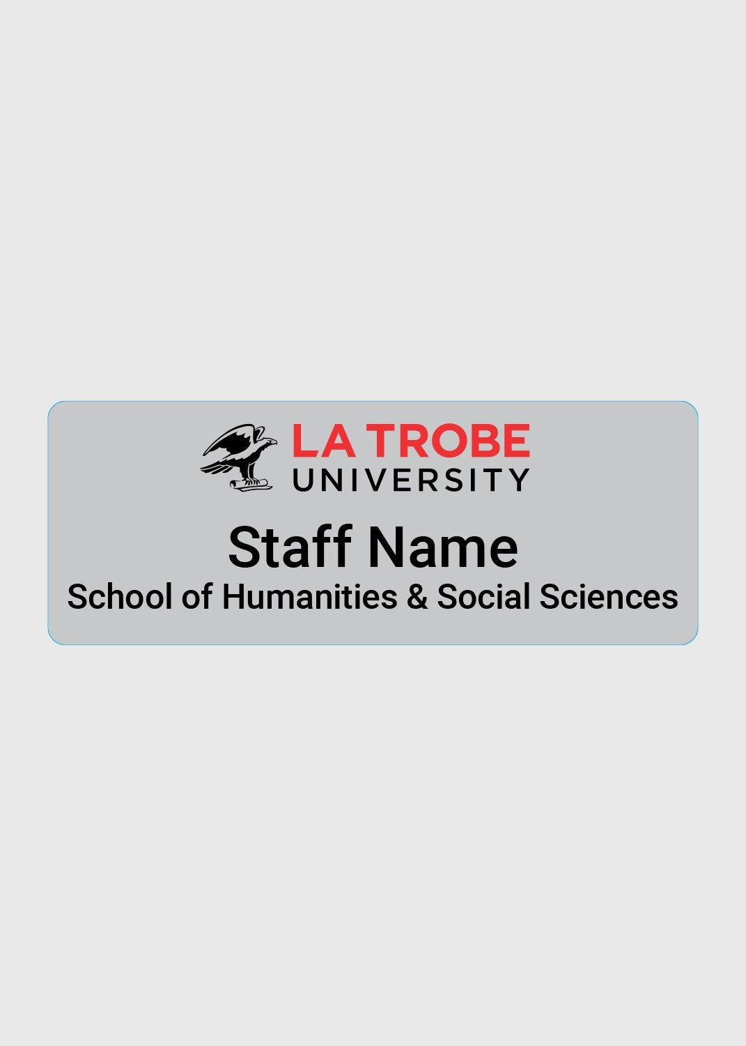 LTU Name Badge - HuSS Staff