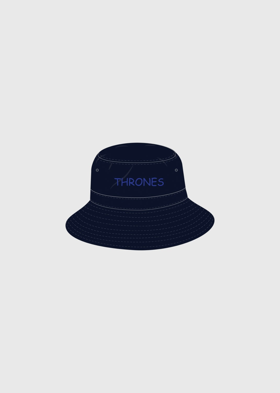 Hat Bucket Thrones Blue